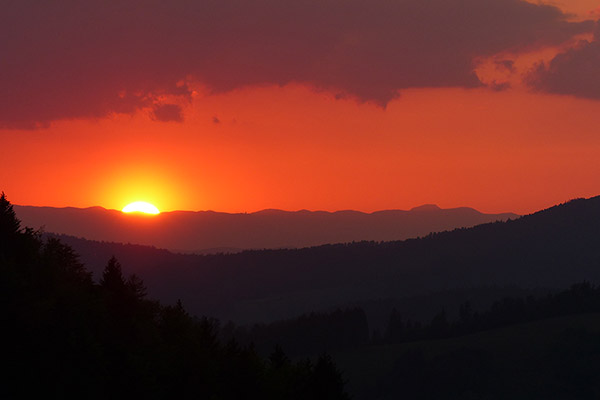 Herrlicher Sonnenuntergang