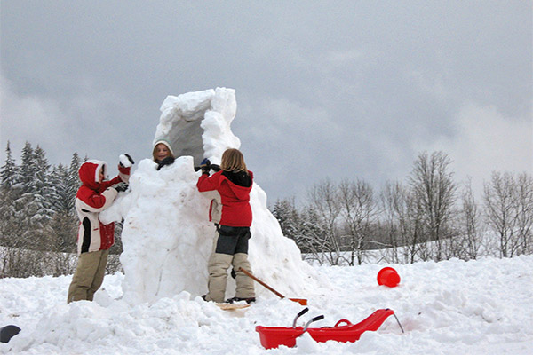 Spielspaß im Winter